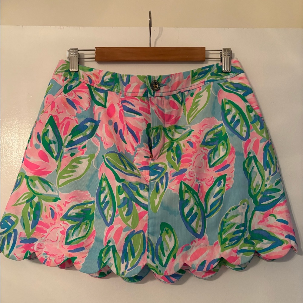 Lilly Pulitzer Floral Skort - Pink, Green, and Blue EUC